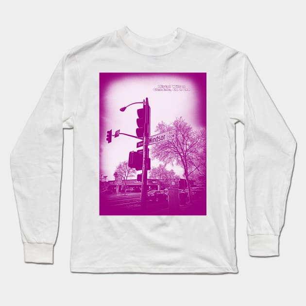 Windsor Road GRAPE SALTT, Glendale, California by Mistah Wilson Long Sleeve T-Shirt by MistahWilson